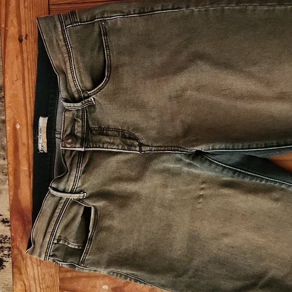 Free People overdyed green jeans very cool 29 - Picture 2 of 7